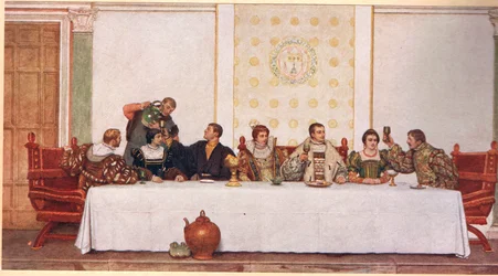El banquete de bodas, ilustración de 